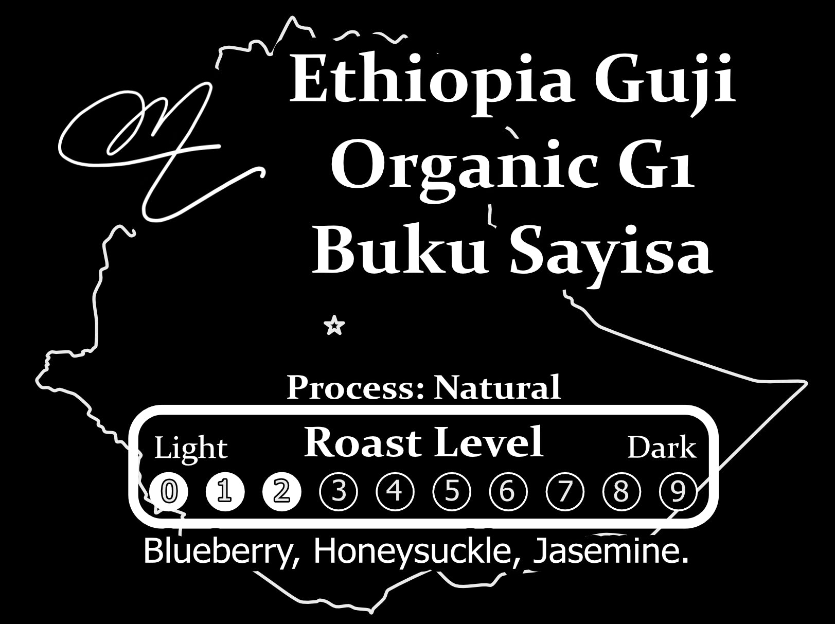 Ethiopia ORGANIC Guji G1 Buku Sayisa